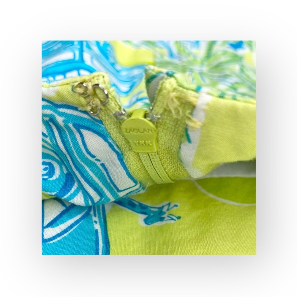HTF: Lilly Pulitzer ✦ Cruising Monkey Skirt ✦ Yellow Blue Print ✦ 6P Petite 4 6 - Picture 13 of 16